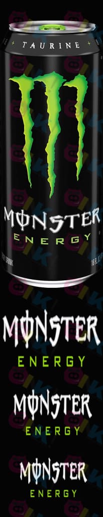 Mini Pendón Energetica Monster - Oink Publicidad