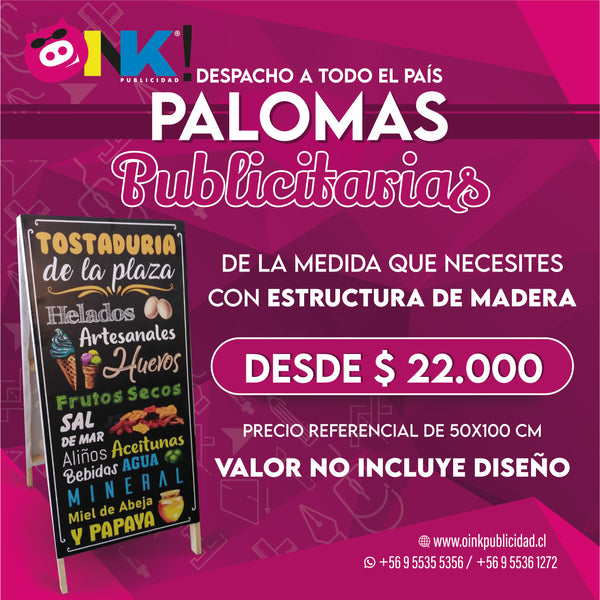 Paloma Publicitaria desde $22.000
