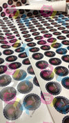 Stickers - Adhesivo troquelado 10x10cm o más $9.000,  80 unidades aprox. - Oink Publicidad